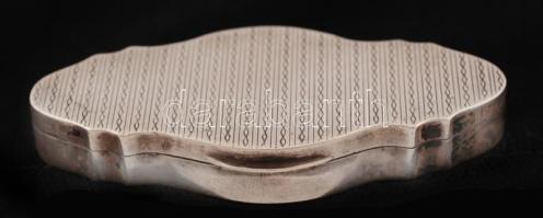 Ezüst (Ag.) szelence, jelzett, 7×3,5 cm, nettó:47 g