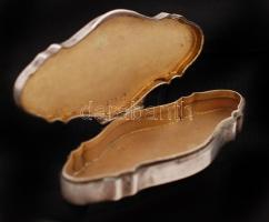 Ezüst (Ag.) szelence, jelzett, 7×3,5 cm, nettó:47 g