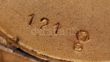 Ezüst (Ag.) szelence, jelzett, 7×3,5 cm, nettó:47 g