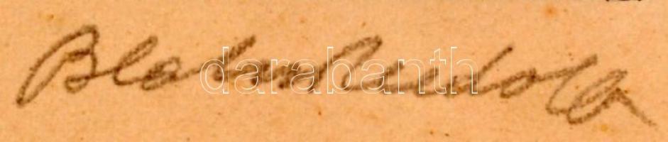 Blahos Rudolf (1917-1986): Balatoni horgászok. Rézkarc, papír, jelzett, üvegezett keretben, 25×38 cm