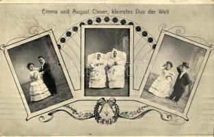 Emma und August Clever, kleinstes Duo der Welt / the smallest duo of the world, floral (fa)