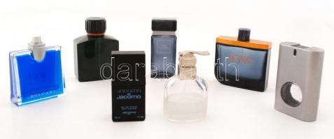 Márkás parfümös üvegek a 90 évekből, összesen:8 db
