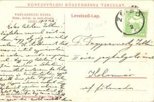 Farkasmezei bánya, Egregyvölgyi Kőszénbánya Rt., Ilona-táró / mine entrance