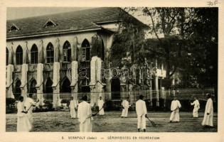 Varapuzha, Verapoly; seminarians in recreation, tennis game