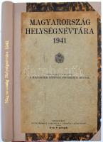 Magyarország helységnévtára. Bp., 1941. KSH. Újrakötve