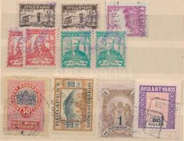 Gyula, Kispest, Budapest városi okmánybélyegek, összesen 11 db (21.500)