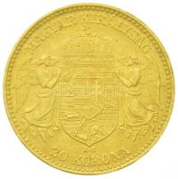 1914KB 20K Au "Ferenc József" (6.77g/0.900) Bosznia címerrel! T:2 kis ph.
Hungary 1914. 2...