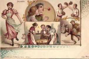 Irland / Ireland, folklore; Nationalitäten-Postkarten Serie Dess. No. 20. litho