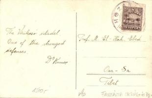 Virikosó vára, az erős bástya. Fantázia képeslap / citadel in Hozan; fantasy issue town-view postcar...