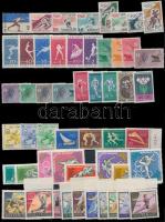 Summer Olympics 9 sets + 1 value in 2 steck card, Nyári olimpia motívum 9 klf sor + 1 önálló érték 2 db stecklapon