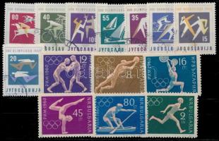 Summer Olympics 1960  2 sets, Nyári olimpia motívum 1960 2 klf sor