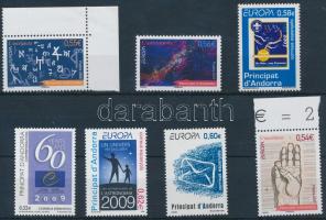 Europa CEPT 2007-2009 7 klf bélyeg Europa CEPT 2007-2009 7 stamps