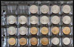 Igényes fillér, forint gyűjtemény ritka évszámokkal, albumba rendezve: 1946-1992. 2f Cu-Zn, Al (36xk...