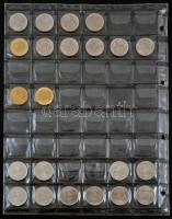 Igényes fillér, forint gyűjtemény ritka évszámokkal, albumba rendezve: 1946-1992. 2f Cu-Zn, Al (36xk...