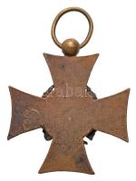 1890-1918. "Katonai Tiszti Szolgálati Jel III. osztálya" kitüntetés mellszalag nélkül T:2
...