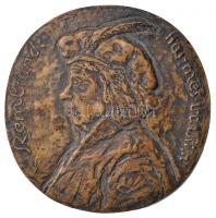 Völgyesi István (1930-1973) DN "Rembrandt" egyoldalas Br plakett (117mm) T:2 Hungary ND "Rembrandt" one-sided Br plaque. Sign.: István Völgyesi (117mm) C:XF