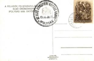 1938 Ipolyság, bevonulás / entry of the Hungarian troops, 'Ipolyság az első visszatért magyar v...