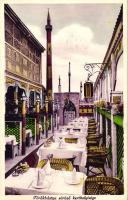 Budapest II. Törökbástya söröző kerthelyisége, '1938 VIII. Filprok Bélyegkiállítás' So.Stpl