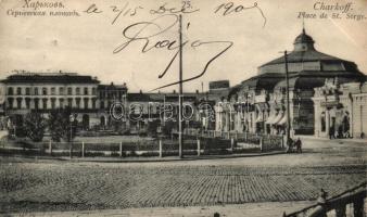 Kharkiv, Charkoff; Place de St. Serge / Square (b)