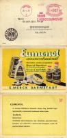 Eumenol és Strypticin menstruációt szabályozó gyógyszer, reklám; E. Merck Darmstadt / Menstruation c...