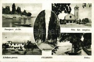 Felsőgöd, Duna part, Kékduna-penzió, Római katolikus templom