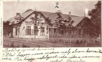 Révfülöp, Balaton Gyöngye szállóda, Singer S. fényképész kiadása (Rb)