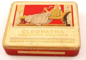 Cleopatra egyiptomi szivarka fémdoboz, 7x8cm/ Egyptian Cleopatra cigars metal box, 7x8cm