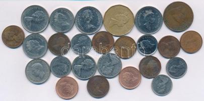 68db-os vegyes Kanada és USA fémpénz tétel, közte 1903. 1c Br "VII. Edvárd" + 1962. 1D Ag ...