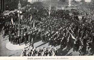 1916 Buenos Aires, Desfile general de Asociaciones de caballeros / National Eucharistic Congress, parade of the Associations of the Knights
