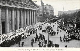 1916 Buenos Aires, National Eucharistic Congress, the beginning of the parade