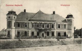 Hajós, Községháza, a Kiss-féle "Apolló' fényképészeti műintézet kiadása