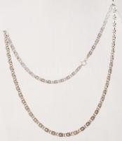 Ezüst Ag., nyaklánc, S minta, jelzett, 12,8gr., 45cm/ Silver, Ag. necklace, marked, 12,8gr. 45cm