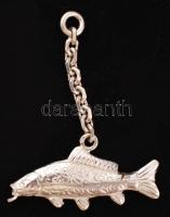 Ezüst Ag., halmedál, jelzett, 10,7gr., 4cm/ Silver fish pendant, Ag., Marked, 10,7gr. 4cm