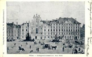 Vienna, Wien I. Kriegsministerium am Hof / Ministry of War