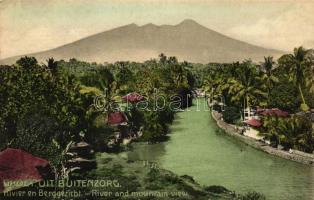 Bogor, Buitenzorg; river, mountain