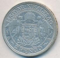 1938. 2P Ag "Madonna" T:2- ph. Adamo P7