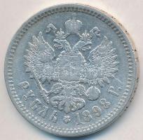 Orosz Birodalom 1898. 1R Ag "II. Miklós" T:3,2- Russian Empire 1898. 1 Rouble Ag "Nicholas II" C:F,VF