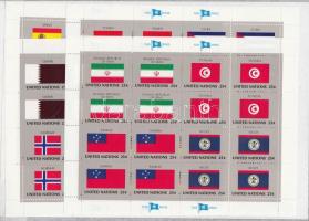 Zászlók (IX.) kisív sor, Flags (IX) minisheet set