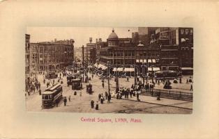 Lynn, Central Square, trams