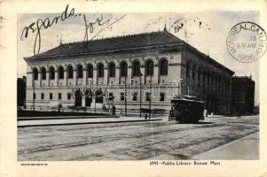 Boston, Public Library, tram (EK)