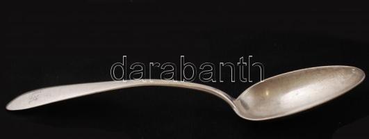 Ezüst kanál,antik bécsi (1845) Ag., jelzett, 55,1gr., 21cm/ Silver spoons, antique Vienna (1845) Ag., Marked, 55,1gr. 21cm