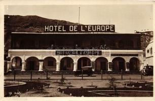 Aden, Hotel delEurope, automobile, oriental and General store