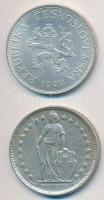 Vegyes: Csehszlovákia 1929. 5K Ag + Svájc 1963B 2Fr Ag T:2
Mixed: Czechoslovakia 1929. 5 Korun Ag +...