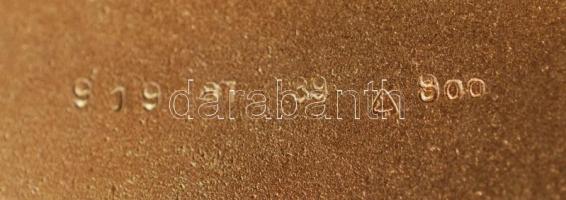 Ezüst virágmintás női névjegykártyatartó,  Ag., jelzett, 65,3gr., 7x5cm/Silver female floral busines...