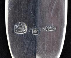 Antik ezüst evőkanál (1817),  Ag., jelzett, 415gr.,6db, 22cm/Antique silver spoon (1817), Ag., marke...