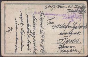 1918 Tábori posta képeslap "K.u.k. Armeeausbildungsgruppe" + "FP 564", Field postcard "K.u.k. Armeeausbildungsgruppe" + "FP 564"