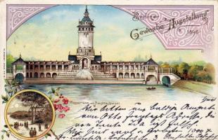 Berlin  Gew. Ausst. 1896 C Litho So. Stpl.