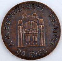 Szilágyi Bernadett (1951-) 1998. "A II. Szemészeti Klinika 90 éves" kétoldalas Br plakett ...