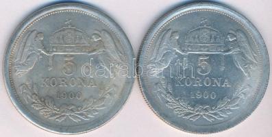 1900KB 5K "Ferenc József" Fe replika (2x) T:2-,3