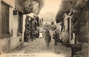 Tunis, Rue de Foire / street, folklore